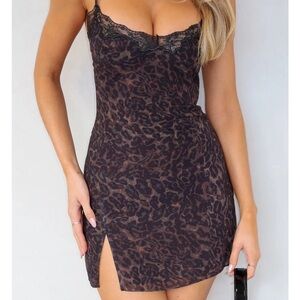 Sing Me A Lullaby Mini Leopard Dress